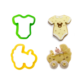 Decora Koekjes uitstekers Kinderwagen en Romper set/2