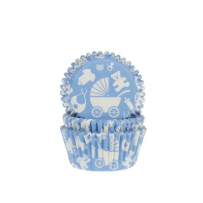 Cupcake Cups Baby uitzet Blauw 50x33mm