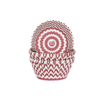 Cupcake cups harlequino rood 50 stuks