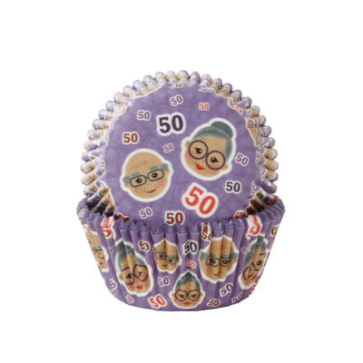 Cupcake Cups 50 jaar 50st