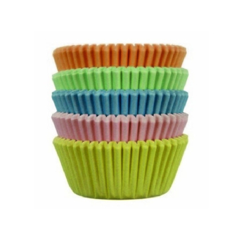 Cupcake cups PME Pastel kleuren Mini 100 stuks