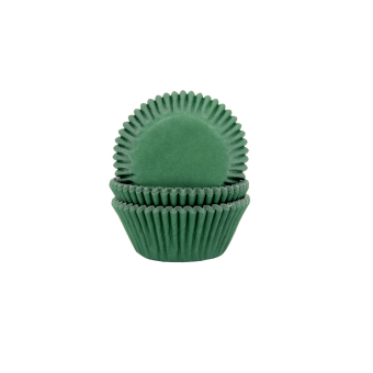 Cupcake cups Donker groen 50x33mm 50st