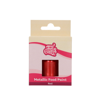 FunCakes Metallic Food Paint Red 30 ml