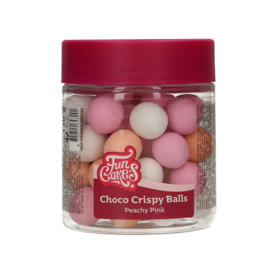 FunCakes Choco Crispy Ballen - Peachy Pink