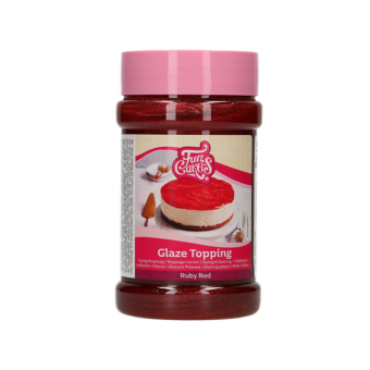 FunCakes Glaze Topping Ruby Rood 375 g