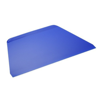 Deegkrabber kunststof rechthoek 21.6 x 12.8 cm (blauw)
