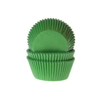 HM Cupcake Cups Effen Gras Groen 50 st.