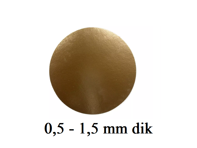 Taartkartons (0,5-1,5 mm dik)