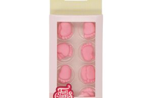 FunCakes Suikerdecoratie Baby Voetjes Roze Set/16