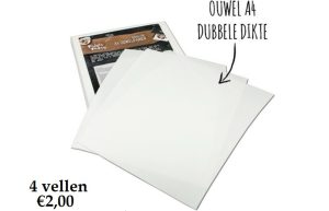 Ouwelpapier A4 - dubbele dikte - per 4
