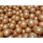 Suiker crispyballen Metallic Koper (18mm) - 60 gram