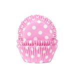 Cupcake cups Stip Baby Roze 50st