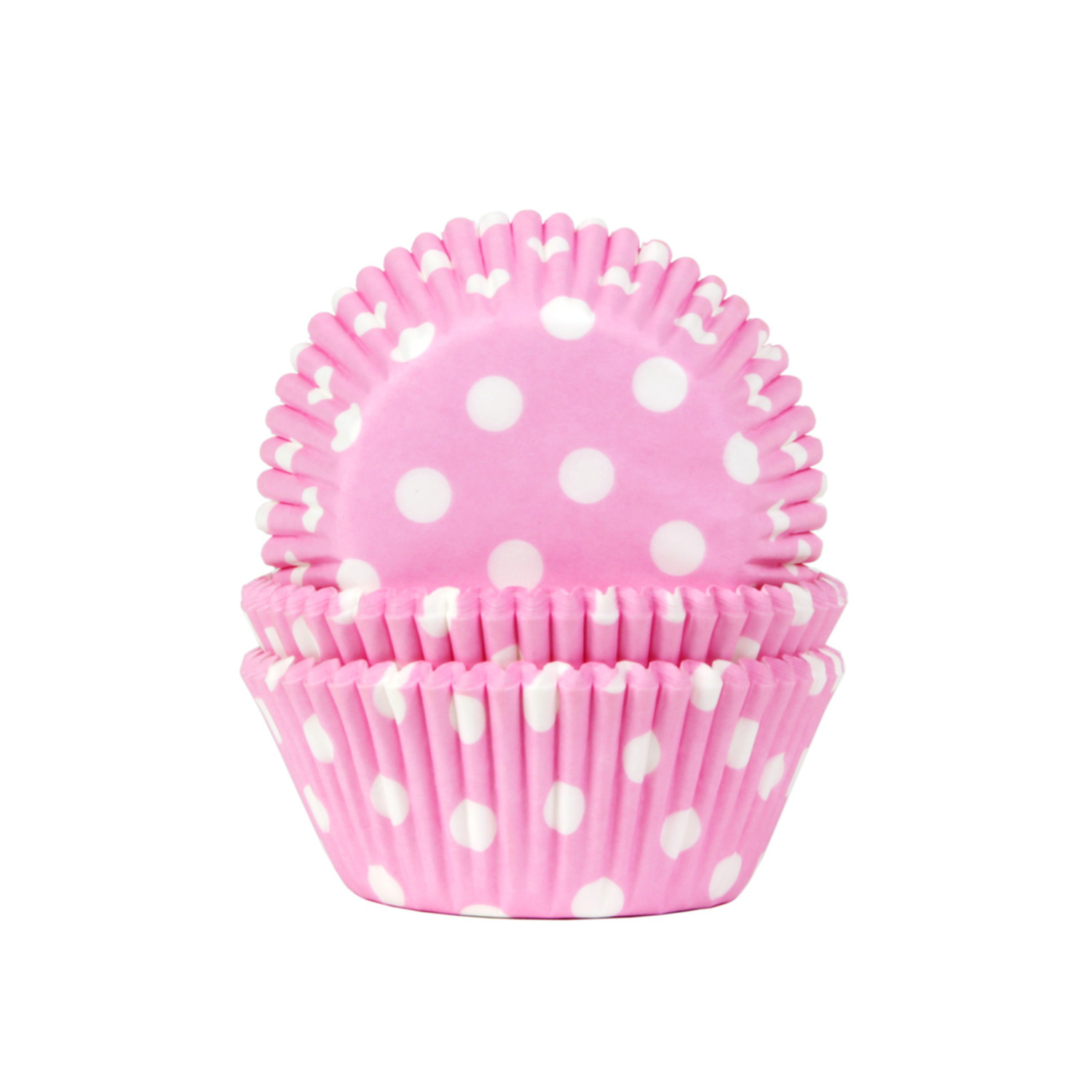 Cupcake cups Stip Baby Roze 50st