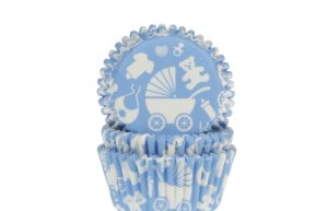 Cupcake Cups Baby uitzet Blauw 50x33mm