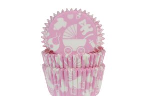 Cupcake Cups Baby uitzet Roze 50x33mm