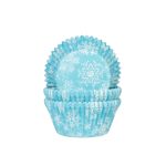 Cupcake Cups Sneeuw Kristal Blauw (Frozen) 50x33mm. 50st