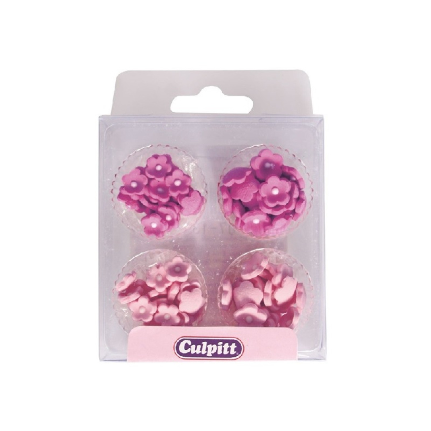Culpitt Suikerdecoratie Bloempjes Roze 100st
