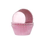 Cupcake Cups Mini Folie Baby Roze 36st.