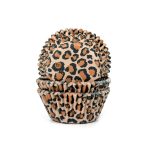 Cupcake Cups Luipaard Bruin 50st.
