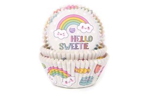 Cupcake Cups Regenboog 50st.