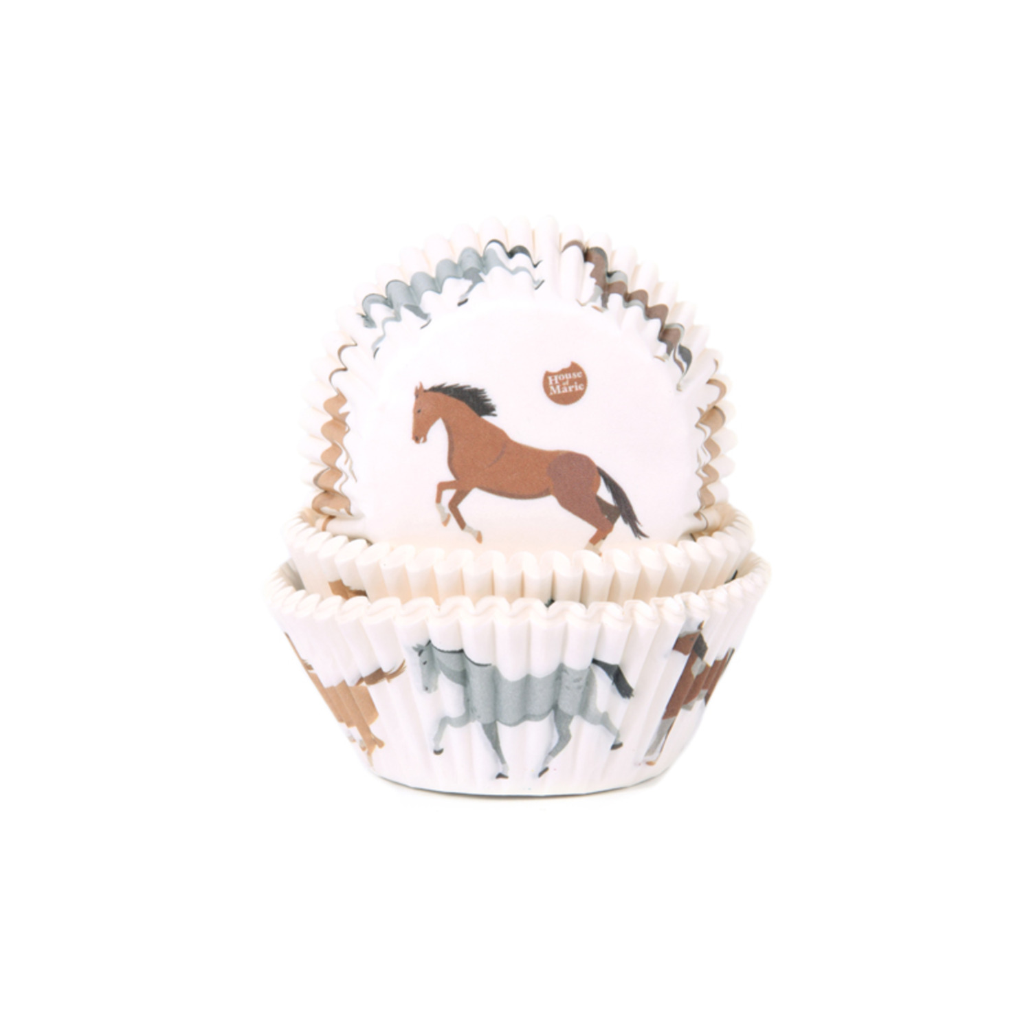 Cupcake Cups Paarden 50st.