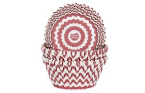 Cupcake cups harlequino rood 50 stuks
