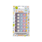 Decora Suikerdecoratie gekleurde bloemen - 30 stuks
