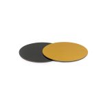 Cake Board Rond Goud/Zwart - 20 cm x 3mm