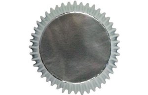 Cupcake Cups Zilver Mini 45 stuks