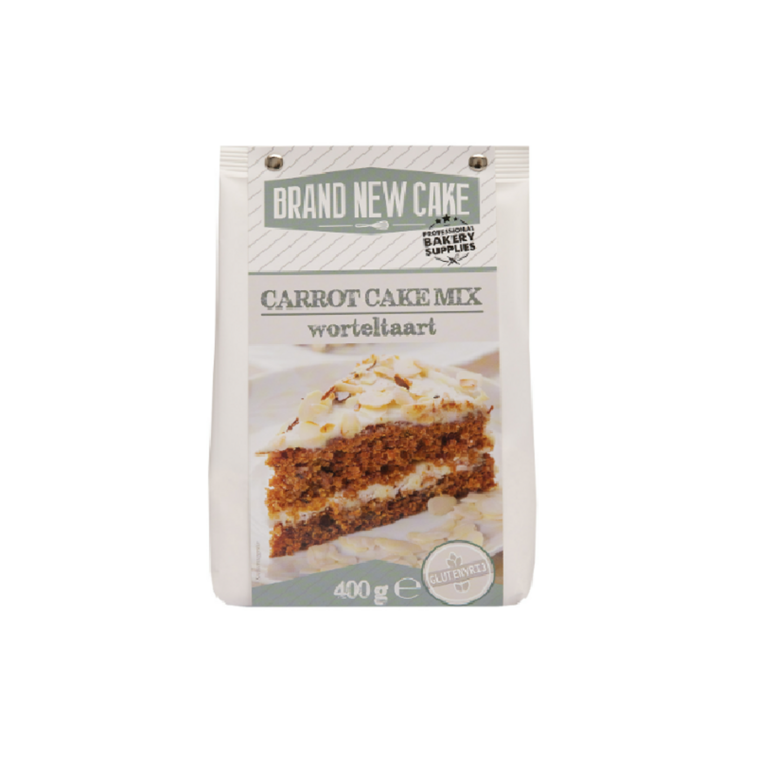 BrandNewCake Worteltaart/Carrot Cake-mix 400g. Glutenvrij