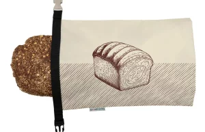 BrandNewCake Herbruikbare Broodzak Brood motief 44x30cm