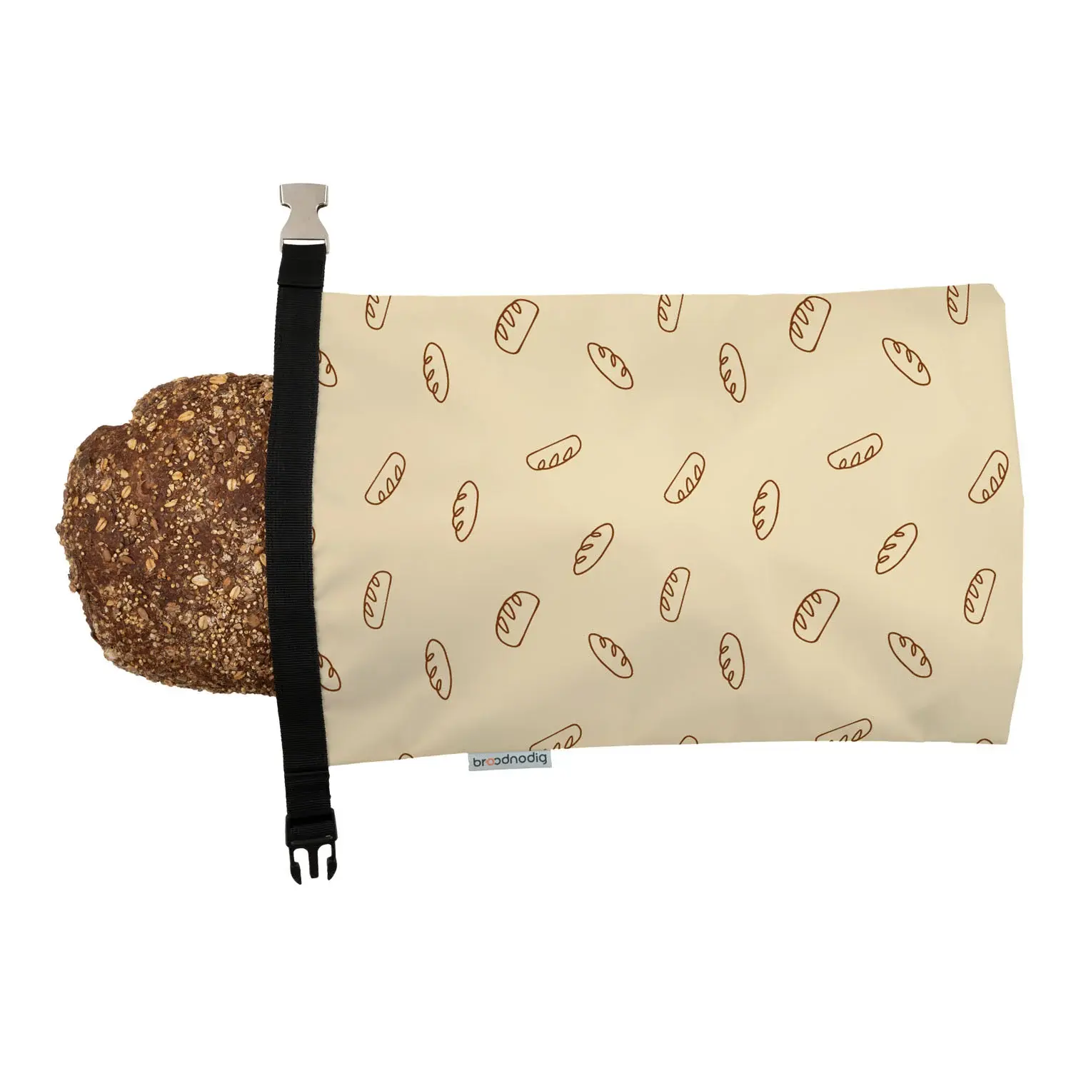 BrandNewCake Herbruikbare Broodzak Baguette motief 44x30cm