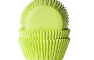 Cupcake Cups Lime groen 50st.