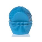Cupcake Cups Effen Blauw - ca. 20 stuks