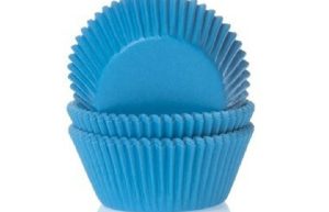 Cupcake Cups Effen Blauw - ca. 20 stuks