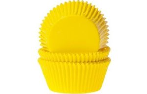 Cupcake cups Geel - ca. 20 stuks