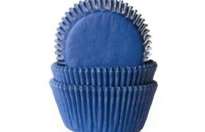Cupcake Cups Donker Blauw - ca. 20 stuks