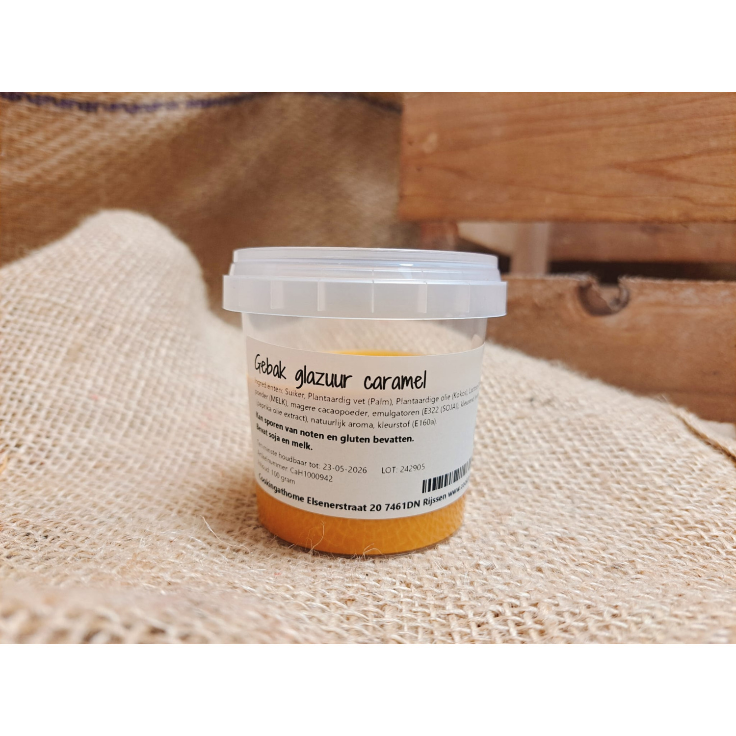 Gebak Glazuur Caramel 100 gram