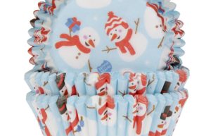 Cupcake cups sneeuwpoppen 50x33mm