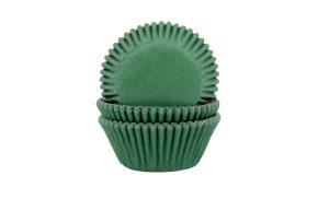 Cupcake cups Donker groen 50x33mm 50st