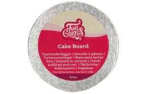 Cake Board Rond Zilver - 12.5 cm