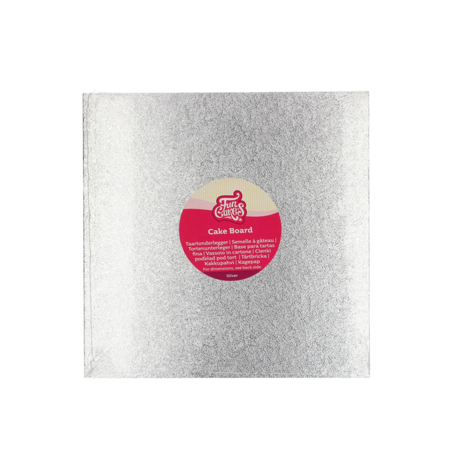 Cake Board Vierkant Zilver - 30.5 x 30.5 cm