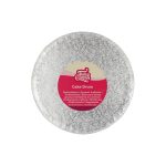 Cake Drum Rond Zilver - 20 cm**