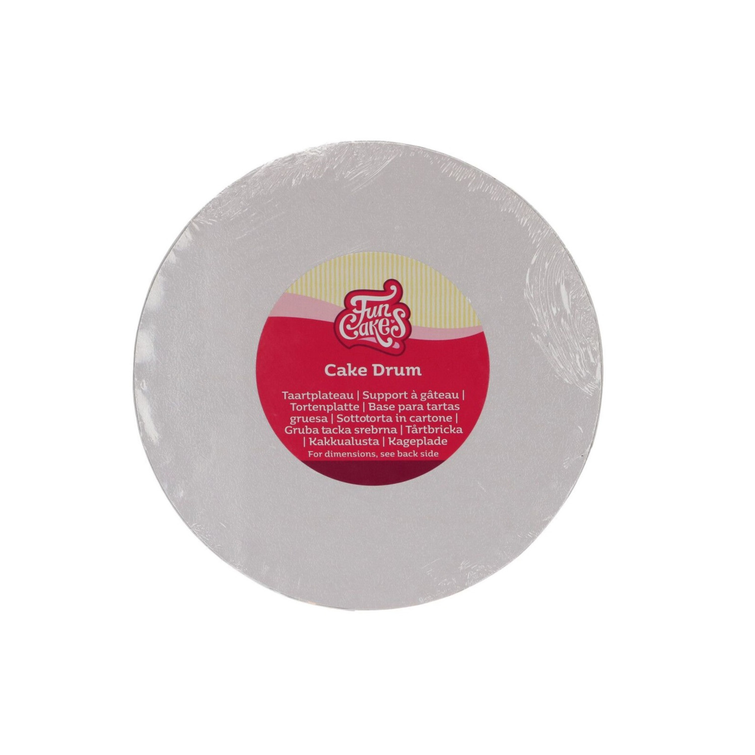 Cake Drum Rond Wit - 20 cm