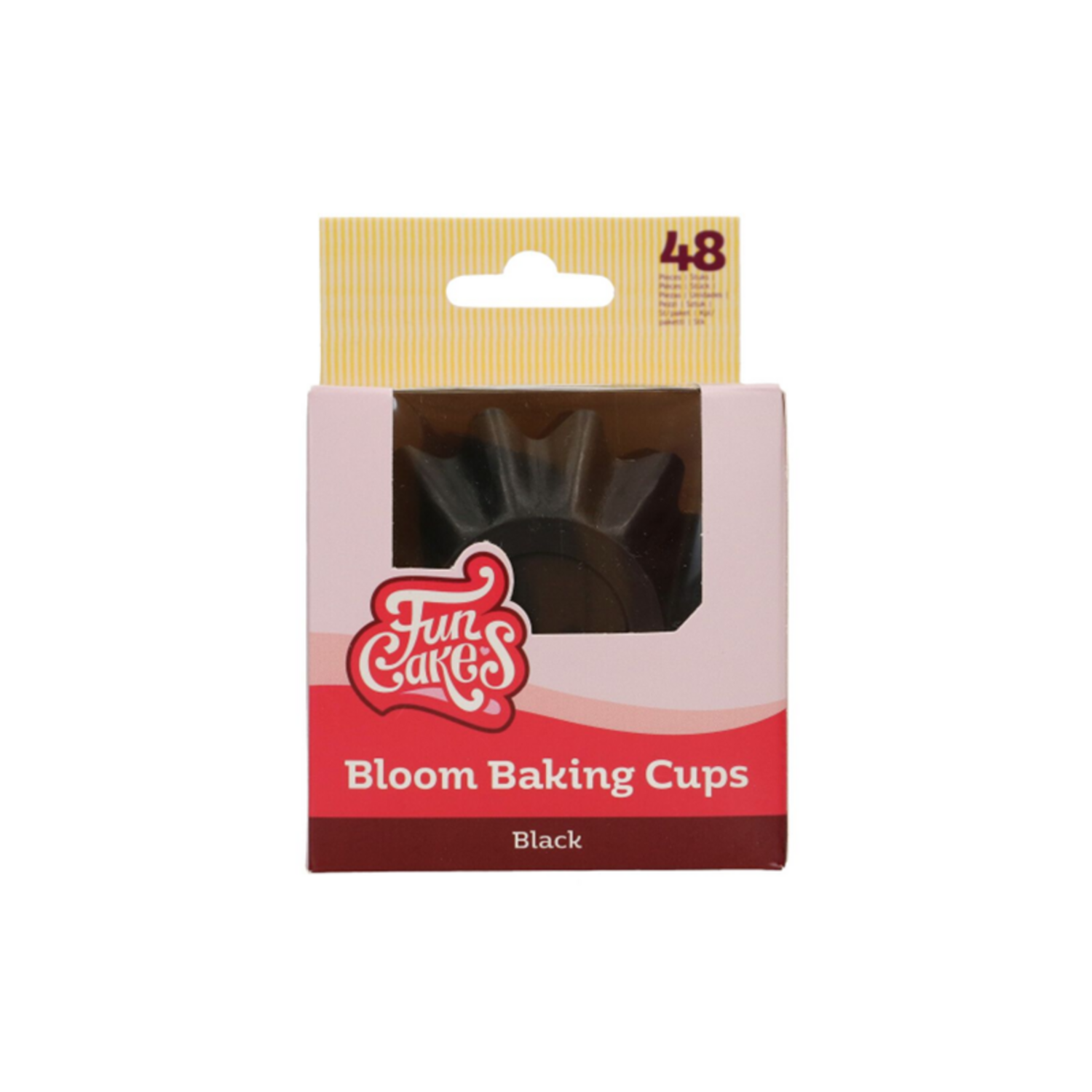 FunCakes Bloom Baking Cups - Zwart pk/48