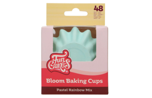 FunCakes Bloom Baking Cups - Pastel Regenboog Mix pk/48