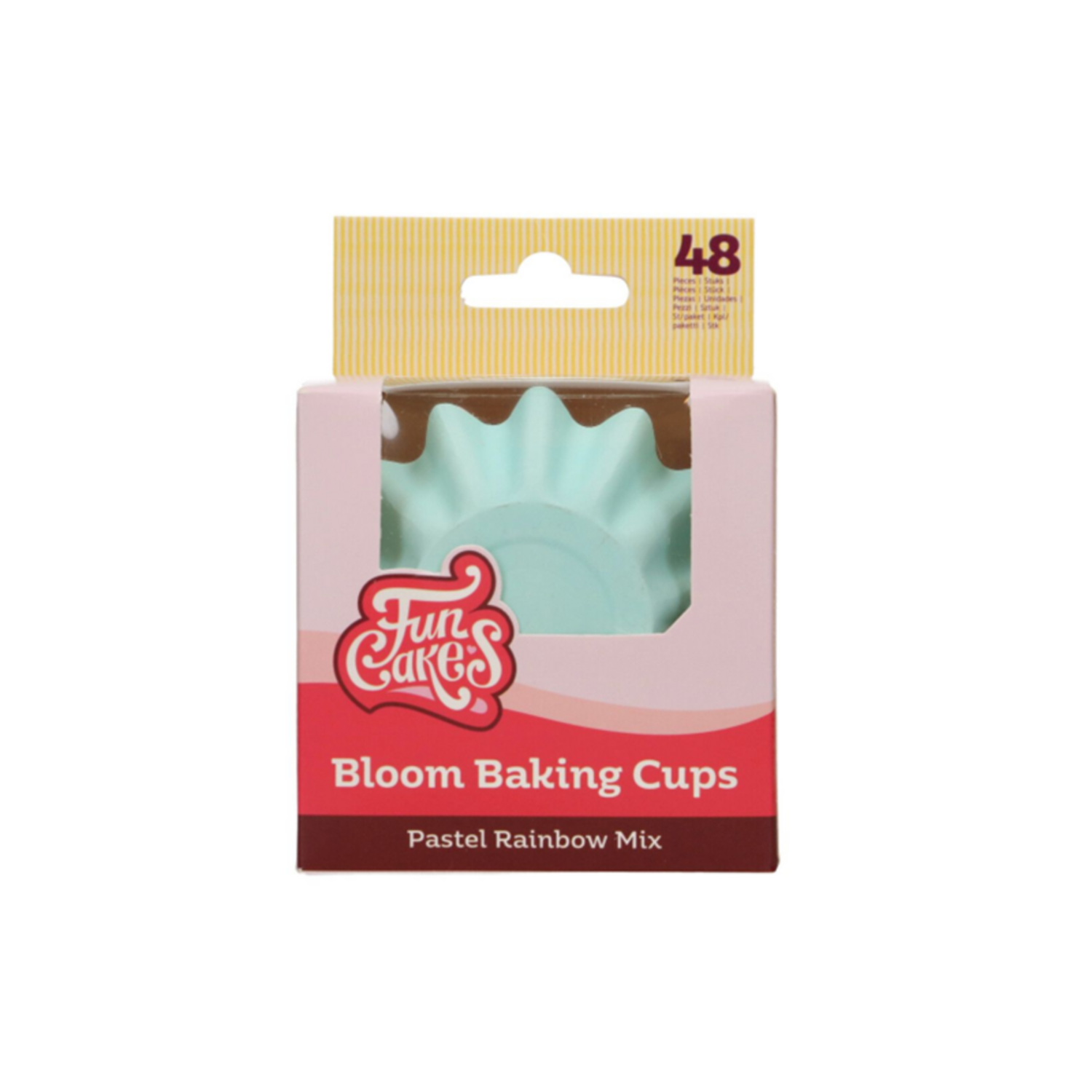 FunCakes Bloom Baking Cups - Pastel Regenboog Mix pk/48