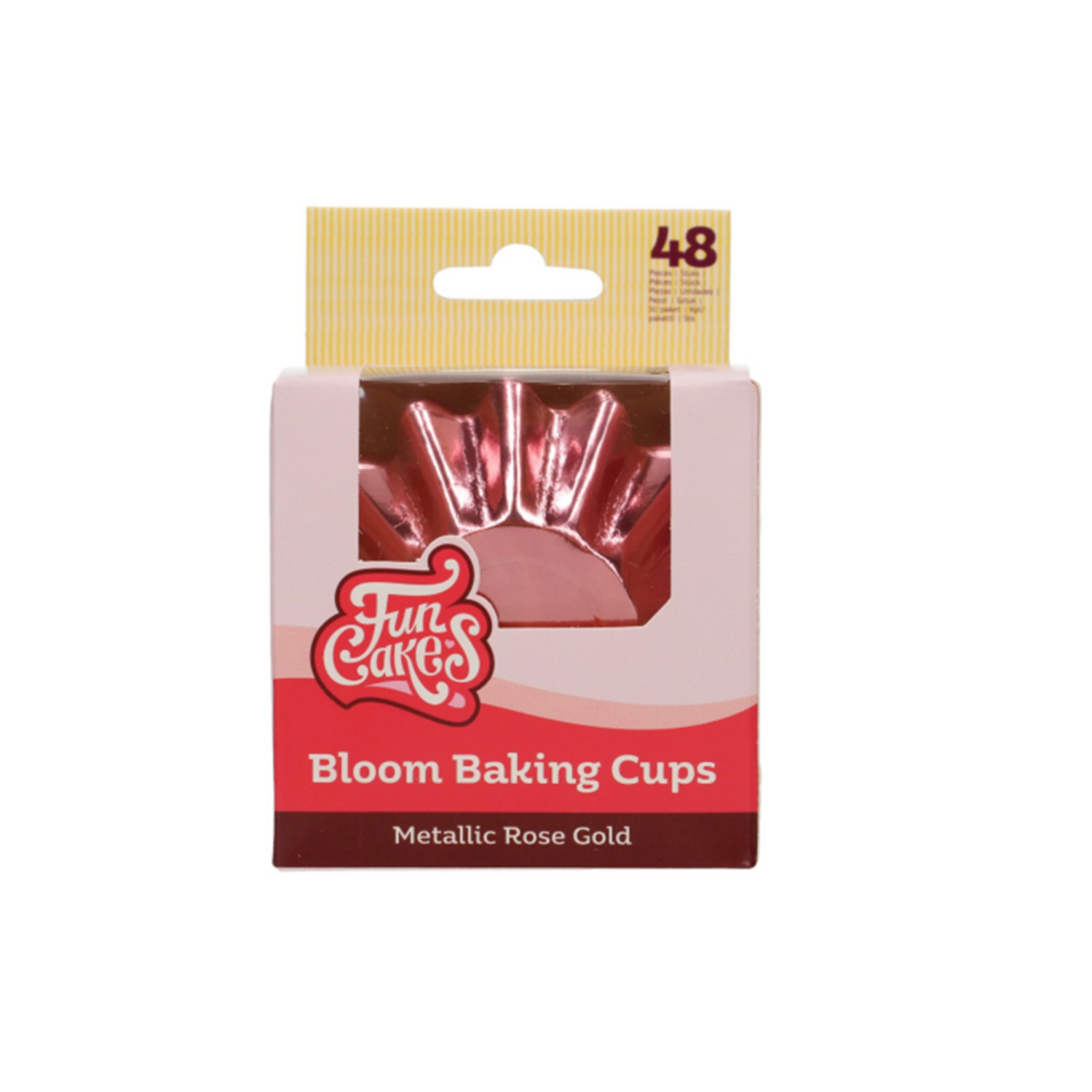 FunCakes Bloom Baking Cups - Metallic Rosé Goud pk/48
