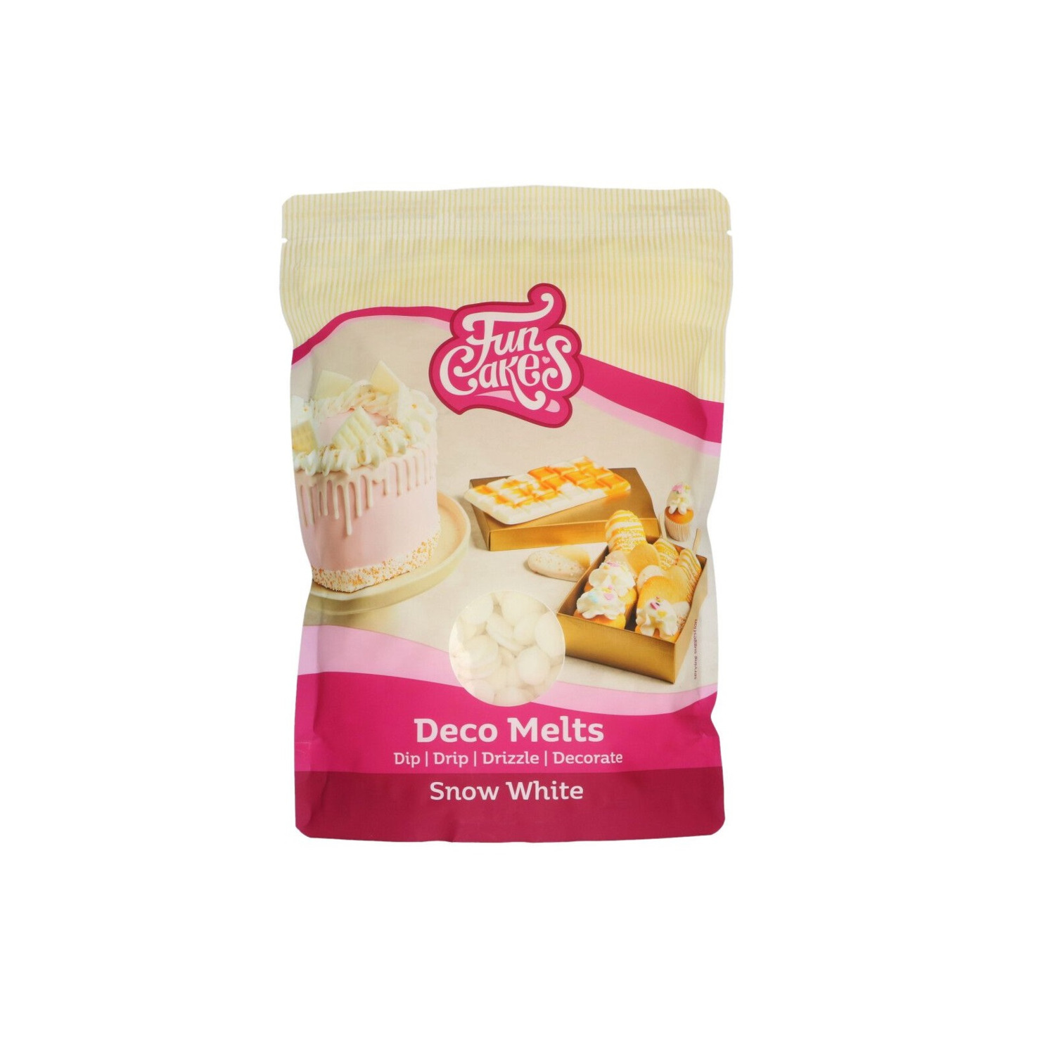 FunCakes Deco Melts - Sneeuw Wit - 1kg