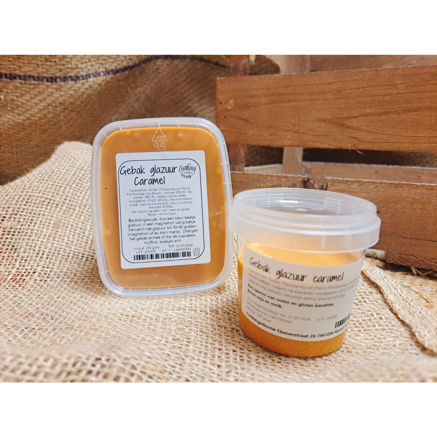 Gebak Glazuur Caramel 100 gram